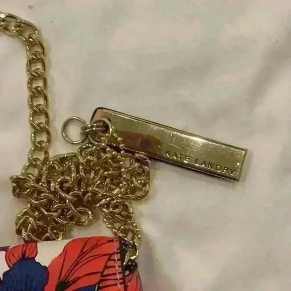 Kate Landry Tropical Floral‎ Chain Crossbody Bag - Picture 4 of 5